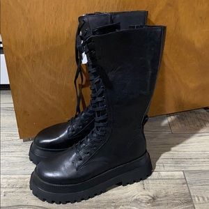 Zara SPECIAL EDITION HIGH KNEE COMBAT BOOT